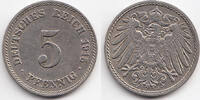 Kaiserreich 5 Pfennig großer Adler - Kupfer/Nickel -