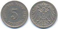 Kaiserreich 5 Pfennig großer Adler - Kupfer/Nickel -