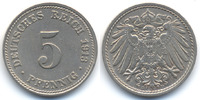 Kaiserreich 5 Pfennig großer Adler - Kupfer/Nickel -