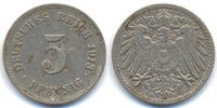 Kaiserreich 5 Pfennig großer Adler - Kupfer/Nickel -