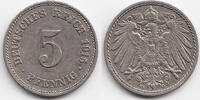 Kaiserreich 5 Pfennig großer Adler - Kupfer/Nickel -