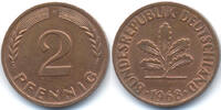 BRD 2 Pfennig Stahl/kupferplattiert -
