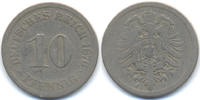 Kaiserreich 10 Pfennig kleiner Adler - Kupfer/Nickel -