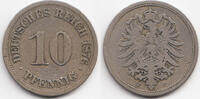 Kaiserreich 10 Pfennig kleiner Adler - Kupfer/Nickel -