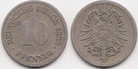 Kaiserreich 10 Pfennig kleiner Adler - Kupfer/Nickel -