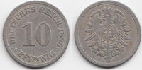 Kaiserreich 10 Pfennig kleiner Adler - Kupfer/Nickel -