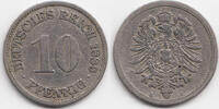 Kaiserreich 10 Pfennig kleiner Adler - Kupfer/Nickel -