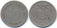 Kaiserreich 10 Pfennig großer Adler - Kupfer/Nickel -