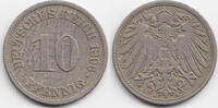 Kaiserreich 10 Pfennig großer Adler - Kupfer/Nickel -