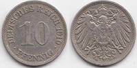 Kaiserreich 10 Pfennig großer Adler - Kupfer/Nickel -