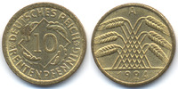 Weimarer Republik 10 Rentenpfennig Kupfer/Aluminium