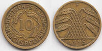 Weimarer Republik 10 Reichspfennig Kupfer/Aluminium -