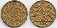 Weimarer Republik 10 Reichspfennig Kupfer/Aluminium -
