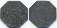 Sachsen 5 Pfennig Kelbra a. Kyffhäuser - Zink ohne Jahr (Funck 236.1) -