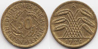 Weimarer Republik 50 Rentenpfennig Kupfer/Aluminium -