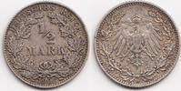Kaiserreich 1/2 Mark Silber -