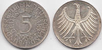 5,-DM 1956 F BRD Silber vorzüglich+