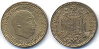 Spanien - Spain 1 Peseta Francisco Franco 1939-1975