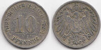 Kaiserreich 10 Pfennig großer Adler - Kupfer/Nickel -