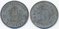 Bayern 10 Pfennig Pförring - Zink vernickelt 1917 (Funck 422.2) -