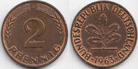BRD 2 Pfennig Kupfer -