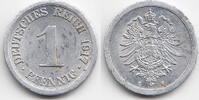 Ersatzmünze 1.WK 1 Pfennig Aluminium -
