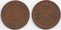 Kaiserreich 1 Pfennig großer Adler - Kupfer -