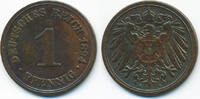 Kaiserreich 1 Pfennig großer Adler - Kupfer -