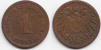 Kaiserreich 1 Pfennig großer Adler - Kupfer -