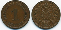 Kaiserreich 1 Pfennig großer Adler - Kupfer -