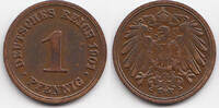 Kaiserreich 1 Pfennig großer Adler - Kupfer -