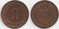 Kaiserreich 1 Pfennig großer Adler - Kupfer -