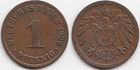 Kaiserreich 1 Pfennig großer Adler - Kupfer -