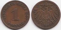 Kaiserreich 1 Pfennig großer Adler - Kupfer -