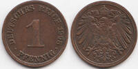 Kaiserreich 1 Pfennig großer Adler - Kupfer -