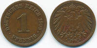 Kaiserreich 1 Pfennig großer Adler - Kupfer -