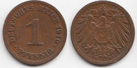 Kaiserreich 1 Pfennig großer Adler - Kupfer -