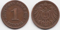 Kaiserreich 1 Pfennig großer Adler - Kupfer -
