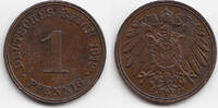 Kaiserreich 1 Pfennig großer Adler - Kupfer -