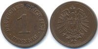 Kaiserreich 1 Pfennig kleiner Adler - Kupfer -