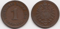 Kaiserreich 1 Pfennig kleiner Adler - Kupfer -