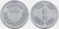 Bayern - Schwarzenbach Gut für 1 Liter Bier Schübel-Bräu Schwarzenbach /S. (Menzel 28868.1) -