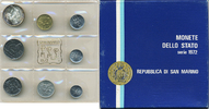 San Marino - San Marino KMS Republik – Kursmünzensatz 1972