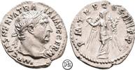 Trajan (98-117) Denar Roma, Büste / Victoria, nicht häufige Aegis-Büste, Prachtexemplar, -