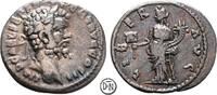 Septimius Severus (193-211) Denar Emesa, Kopf / Liberalitas mit Münzbrett und Füllhorn, getönt, selten, -