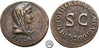 Livia (14-29) Dupondius 22-23 n. Chr. Roma, im Namen des Drusus Minor, Büste der Livia als Pietas / 