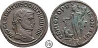 Domitius Domitianus (297) Follis Juni/Juli-Dezember 297 n. Alexandria, Büste / Genius, Prachtportrai