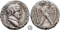 Vespasianus (69-79) Tetradrachme Caesarea Maritima (Judaea), Judaea-Capta, Kopf / Adler, attraktiv und selten, -
