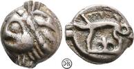 Leuci (Gallia Celtica) Potin Typ Eberpotin, Kopf / Eber, attraktives Exemplar, -