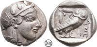 Athen (Attika) Tetradrachme Athenakopf / Eule, Starr Gruppe IV, seltener früher Typus, attraktive Erhaltung, -